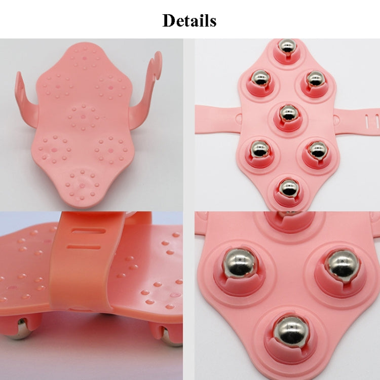 Seven-ball Massager Multifunctional Five-element Meridian Brush Lymphatic Dredging Roller-ball Massager, Shape: Ordinary  Pink - free shipping - PMC TechLife - Order now!