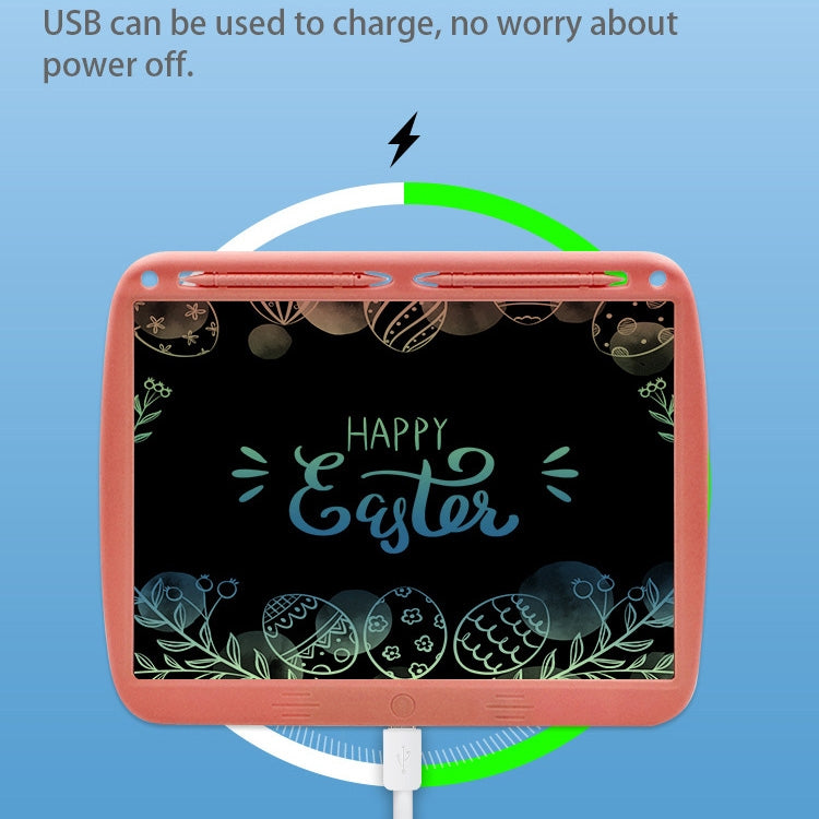 15inch Charging Tablet Doodle Message Double Writing Board LCD Children Drawing Board, Specification: Monochrome Lines (Blue) -  by PMC TechLife | Online Shopping South Africa | PMC TechLife | Buy Now Pay Later Mobicred