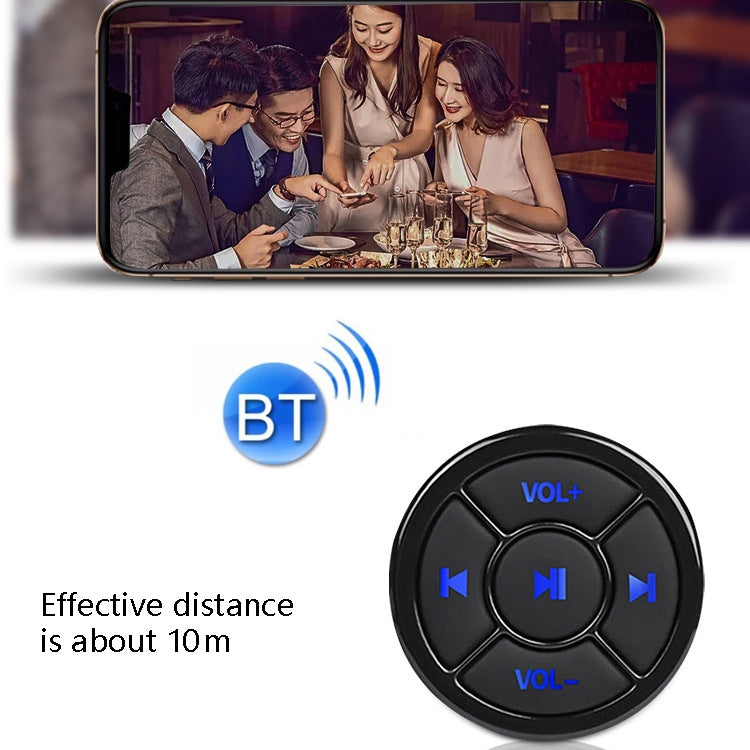 Car Mobile Phone Remote Control Bluetooth Wireless Multimedia Button Remote Control Music Playback Selfie, Colour: Black - Bluetooth Car Kits by PMC Jewellery | Online Shopping South Africa | PMC Jewellery | Buy Now Pay Later Mobicred