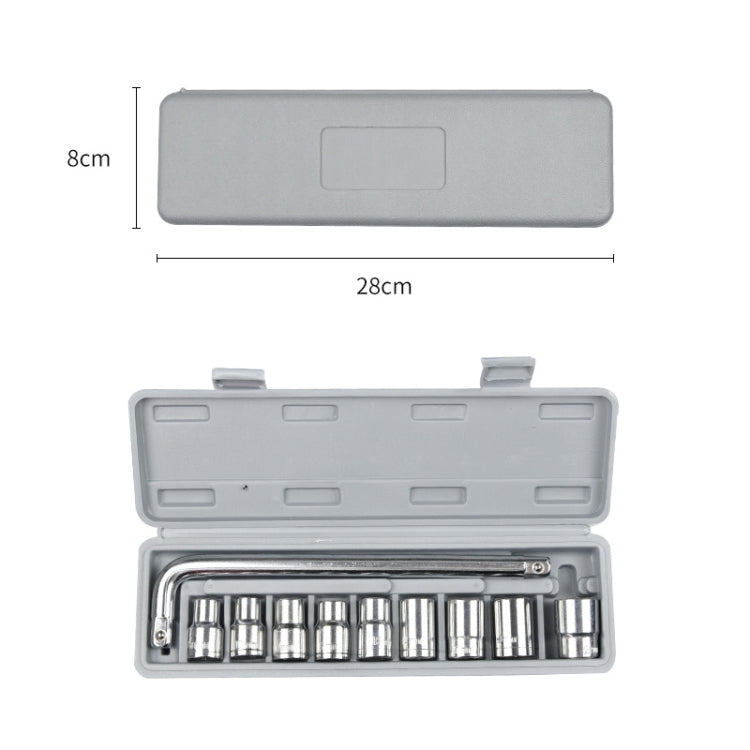 10 PCS / Set CY-0117 Sleeve Combination Tool Set Ratchet Repair Emergency Tricycle Auto Repair Multi-Function Set - Hand Tool Sets by PMC TechLife | Online Shopping South Africa | PMC TechLife | Buy Now Pay Later Mobicred