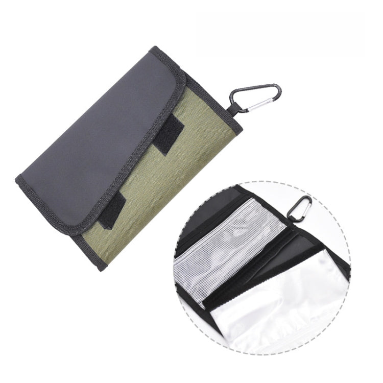 Splitable Fish Bait Bag With 6 PVC Self-Sealing Stickers Classification Storage Hanging Bag(Army Green) - Storage Boxes & Storage Bags by PMC TechLife | Online Shopping South Africa | PMC TechLife | Buy Now Pay Later Mobicred