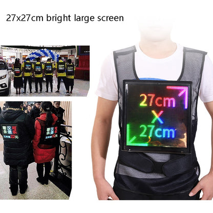 ys-kl20 Outdoor Mobile Advertising Screen Waterproof Flexible Wearable LED Display Vest - LED Billboard by PMC Jewellery | Online Shopping South Africa | PMC Jewellery | Buy Now Pay Later Mobicred