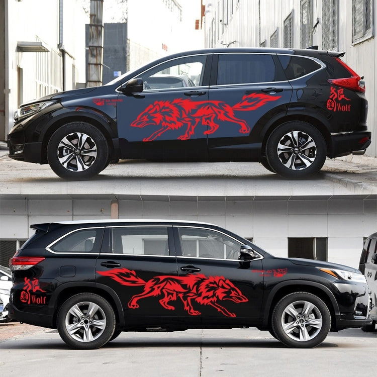 D-70 Wolf Totem Car Stickers Car Personality Modified Car Stickers(Red) - Decorative Sticker by PMC Jewellery | Online Shopping South Africa | PMC Jewellery | Buy Now Pay Later Mobicred