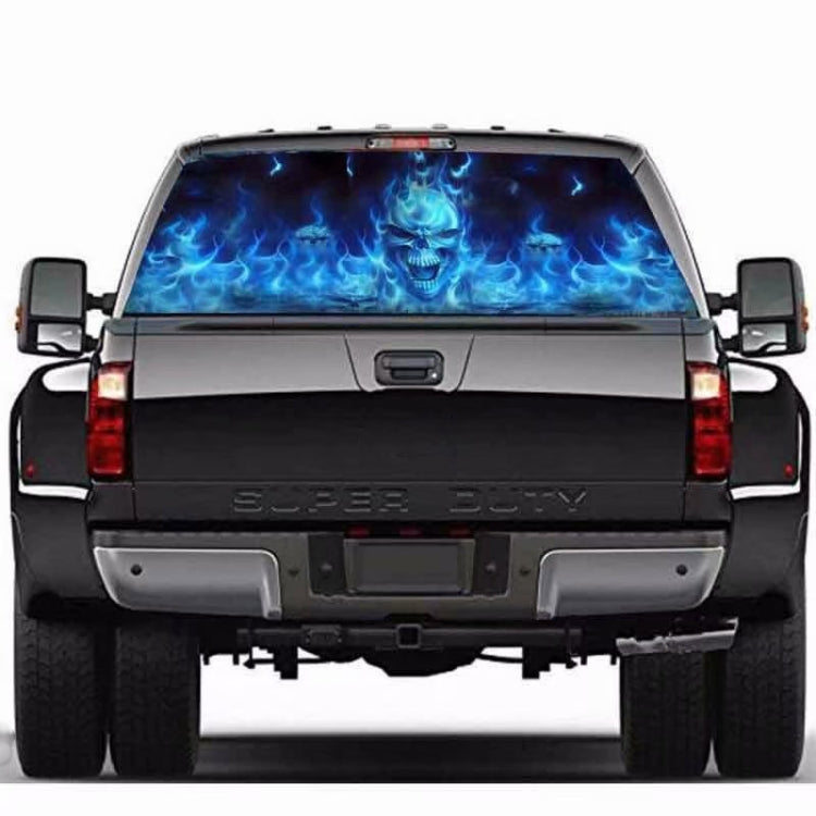 D-738 Burning Skull Car Rear Window Sticker Color Graphic Sticker, 135x36cm - Decorative Sticker by PMC Jewellery | Online Shopping South Africa | PMC Jewellery | Buy Now Pay Later Mobicred