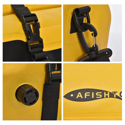 AFISHTOUR FM2031 40L Waterproof Travel Luggage Bag Large Capacity Motorcycle Rear Seat Bag(Yellow) - Bags & Luggages by AFISHTOUR | Online Shopping South Africa | PMC Jewellery | Buy Now Pay Later Mobicred