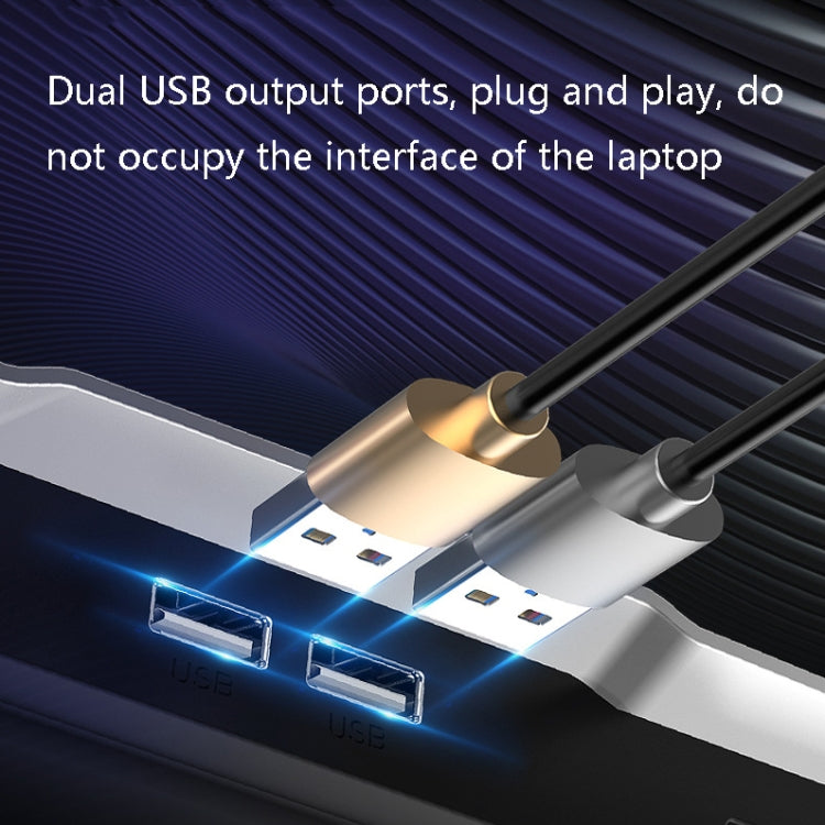 ICE COOREL USB Laptop Radiator Computer Mute Cooling Bracket, Colour: N9 Standard Version (Silver) - Cooling Pads by ICE COOREL | Online Shopping South Africa | PMC Jewellery | Buy Now Pay Later Mobicred