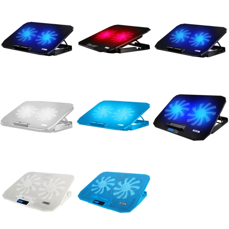 ICE COOREL N106 Laptop Base Adjustment Radiator Dual-Fan Notebook Cooling Bracket, Colour: Luxury Version (Sea Blue) - Cooling Pads by ICE COOREL | Online Shopping South Africa | PMC Jewellery | Buy Now Pay Later Mobicred