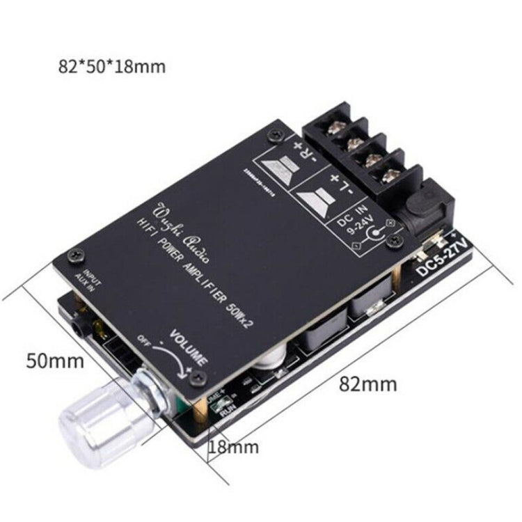 ZK-502C HIFI Wireless Bluetooth 5.0 TPA3116 Digital Power Audio Amplifier Board  50W X 2 Stereo AMP Amplificador Without Shell - Other Accessories by PMC TechLife | Online Shopping South Africa | PMC TechLife | Buy Now Pay Later Mobicred