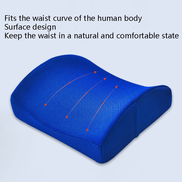 Office Waist Cushion Car Pillow With Pillow Core, Style: Memory Foam(Mesh Rose Red) - free shipping - PMC TechLife - Order now!