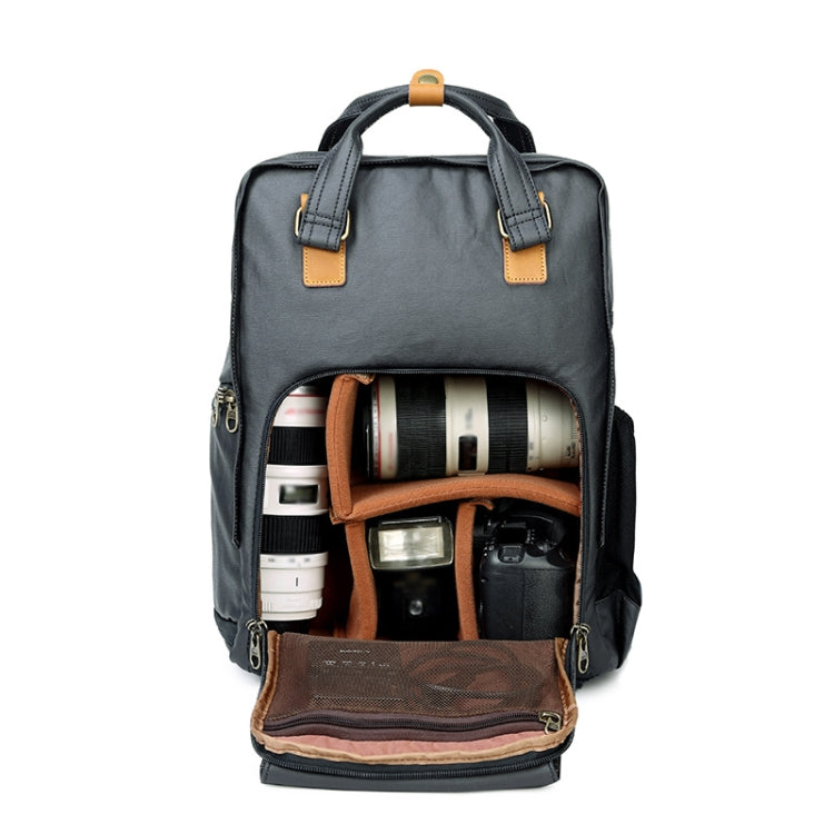 272 Wearable Shoulder Camera Bag Waterproof SLR Digital Camera Bag(Khaki) - Backpack by PMC TechLife | Online Shopping South Africa | PMC TechLife | Buy Now Pay Later Mobicred