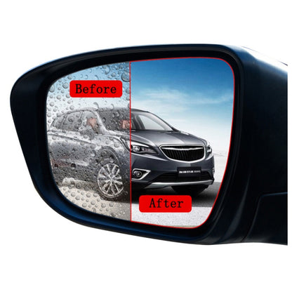 2pcs /Set Rainproof Anti-Fog And Anti-Reflective Film For Car Rearview Mirror Ellipse 100x150mm(Transparent) - Auto Film by PMC Jewellery | Online Shopping South Africa | PMC Jewellery | Buy Now Pay Later Mobicred