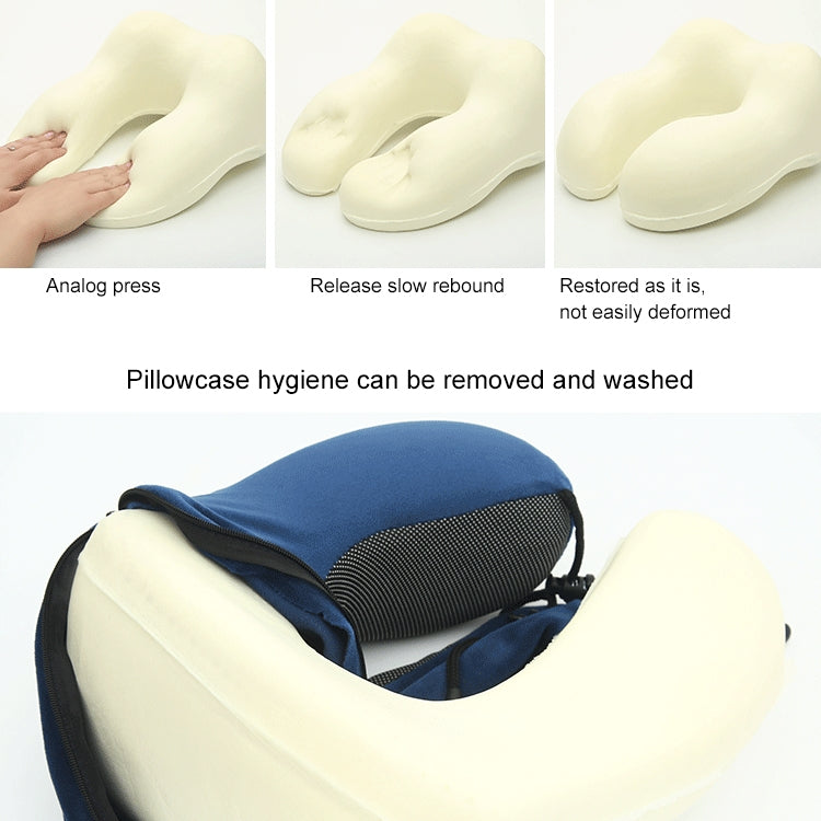 Magnetic Memory Foam U-shaped Pillow Suitable for Travel Solid Pillows(Gray) - Cushions & Pillows by PMC TechLife | Online Shopping South Africa | PMC TechLife | Buy Now Pay Later Mobicred