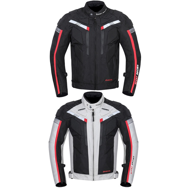 GHOST RACING GR-Y07 Motorcycle Cycling Jacket Four Seasons Locomotive Racing Anti-Fall Cloth, Size: XXXL(Black) - Protective Gear by GHOST RACING | Online Shopping South Africa | PMC Jewellery | Buy Now Pay Later Mobicred