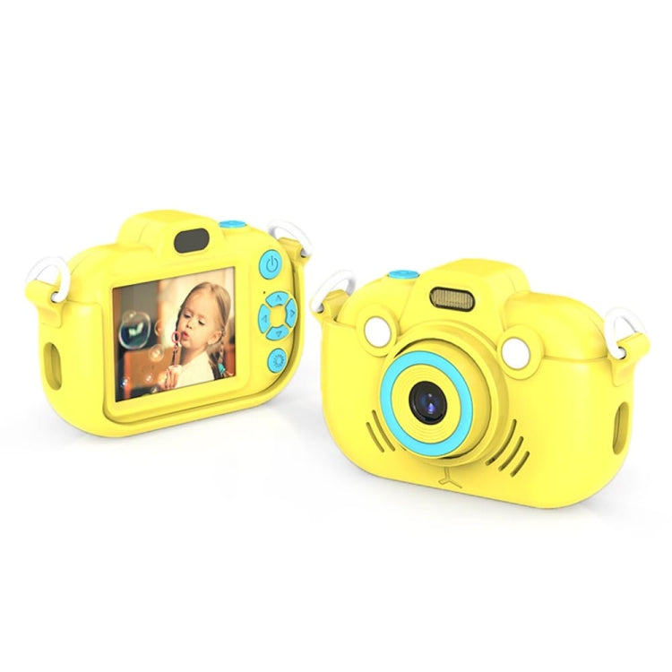 DC502 2.4-Inch 16X Zoom 2.7K Video Recording Children Digital Camera, Color: Yellow + 32G(US Plug) - Children Cameras by PMC Jewellery | Online Shopping South Africa | PMC Jewellery | Buy Now Pay Later Mobicred