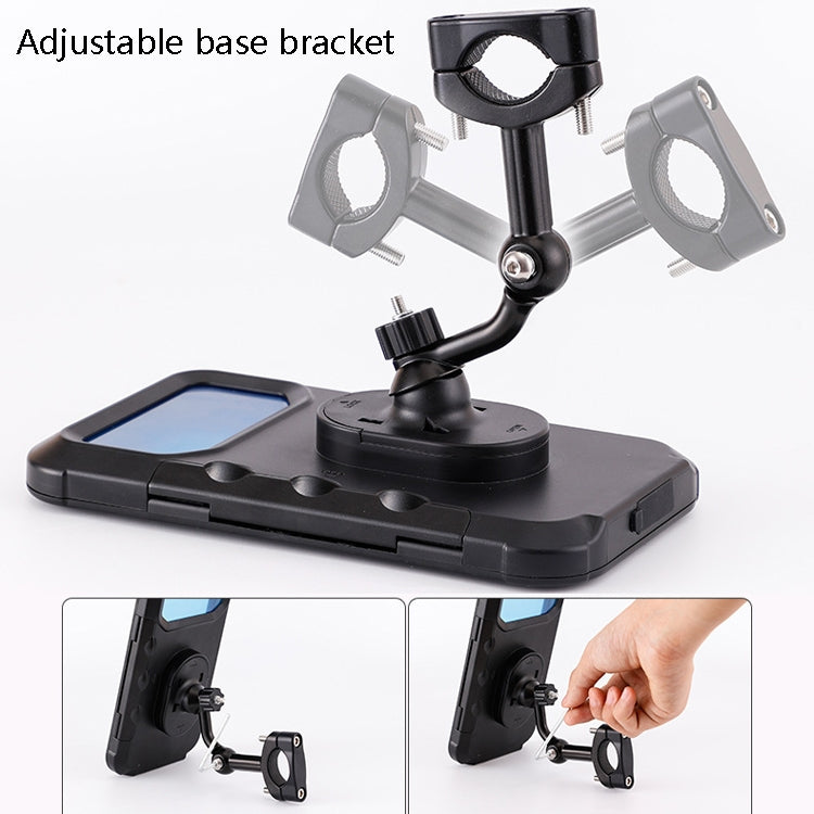 CYCLINGBOX BG-2937 Bicycle Mobile Phone Bracket Waterproof Bag Simulation Navigation Mobile Phone Frame(Black) - Holders by CYCLINGBOX | Online Shopping South Africa | PMC TechLife | Buy Now Pay Later Mobicred