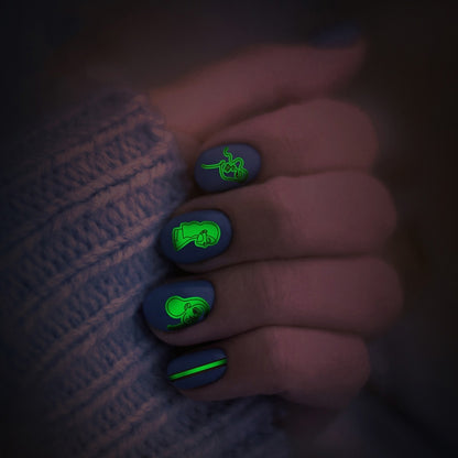 10 PCS Waterproof Sweat Proof Environmental Luminous DIY Nail Stickers(SN-149) - Nail Stickers by PMC Jewellery | Online Shopping South Africa | PMC Jewellery | Buy Now Pay Later Mobicred