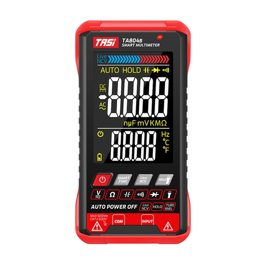 TASI TA804B Auto + Manual Color Screen Digital Intelligent Multimeter OHM NCV Voltage Meter - Digital Multimeter by TASI | Online Shopping South Africa | PMC Jewellery | Buy Now Pay Later Mobicred