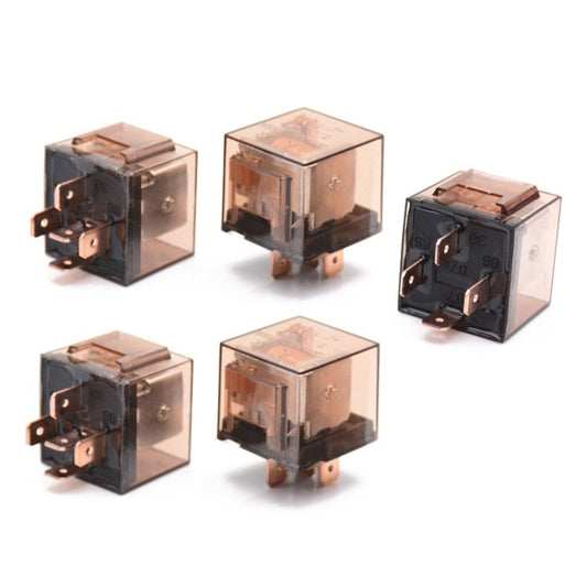 5 PCS 100A Automotive Relay With Indicator Light(12V 5 Plug 100A) - Relays by PMC Jewellery | Online Shopping South Africa | PMC Jewellery | Buy Now Pay Later Mobicred