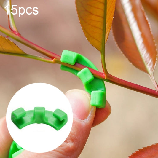 15 PCS HF-09 Plant Bending Control Growth Training Clip Garden Decoration(Green) - Plant Support & Care by PMC Jewellery | Online Shopping South Africa | PMC Jewellery | Buy Now Pay Later Mobicred