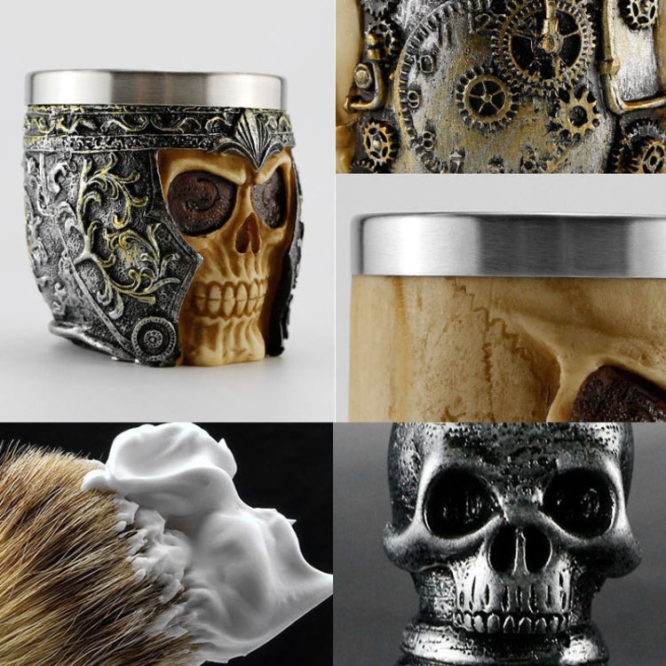 Skull Cleansing Shaving and Foaming Tools, Color Classification: Skull Head Beard Brush - free shipping - PMC TechLife - Order now!