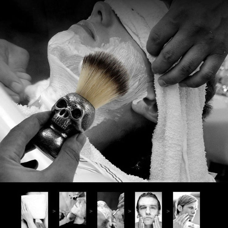 Skull Cleansing Shaving and Foaming Tools, Color Classification: Skull Head Beard Brush - free shipping - PMC TechLife - Order now!