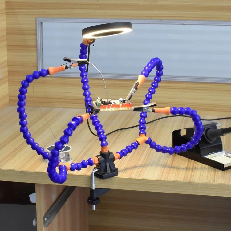 SN5BK-USB 4-Clawed Lamp Adjustable Desktop Soldering Station(Black) - free shipping - PMc TechLife - Order now!