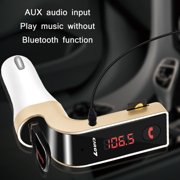 G7 Car Hands-Free Bluetooth FM Player MP3(Silver) - Bluetooth Car Kits by PMC Jewellery | Online Shopping South Africa | PMC Jewellery | Buy Now Pay Later Mobicred