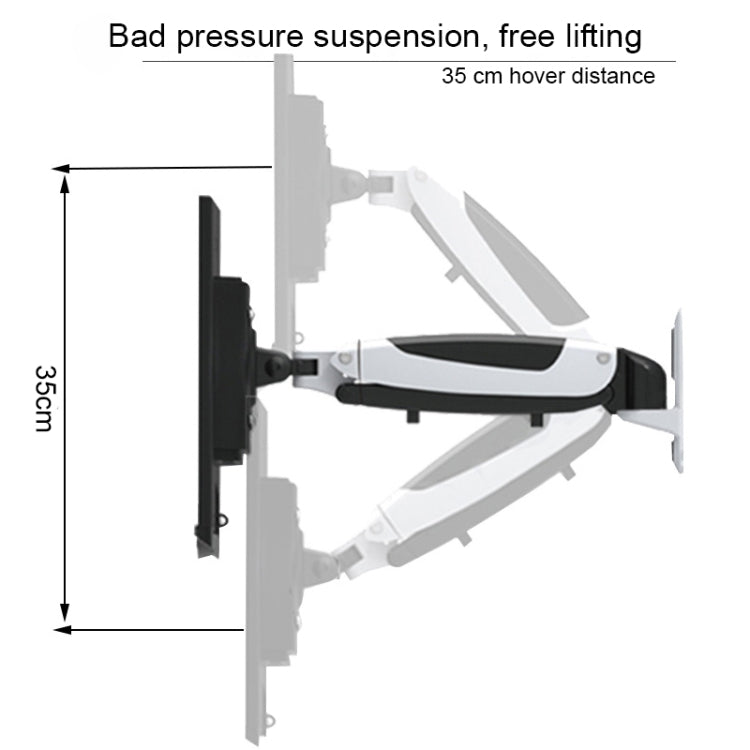 Gibbon Mounts GM111W Wall-Mounted Telescopic Computer Monitor Stand(Factory Color) - Laptop Stand by Gibbon Mounts | Online Shopping South Africa | PMC Jewellery | Buy Now Pay Later Mobicred