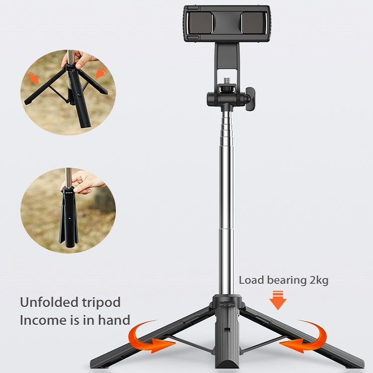 CYKE Folding Telescopic Mobile Phone Broadcast Stand Tripod, Specification: A31-1.6m (Without Light) - Stand by CYKE | Online Shopping South Africa | PMC Jewellery | Buy Now Pay Later Mobicred