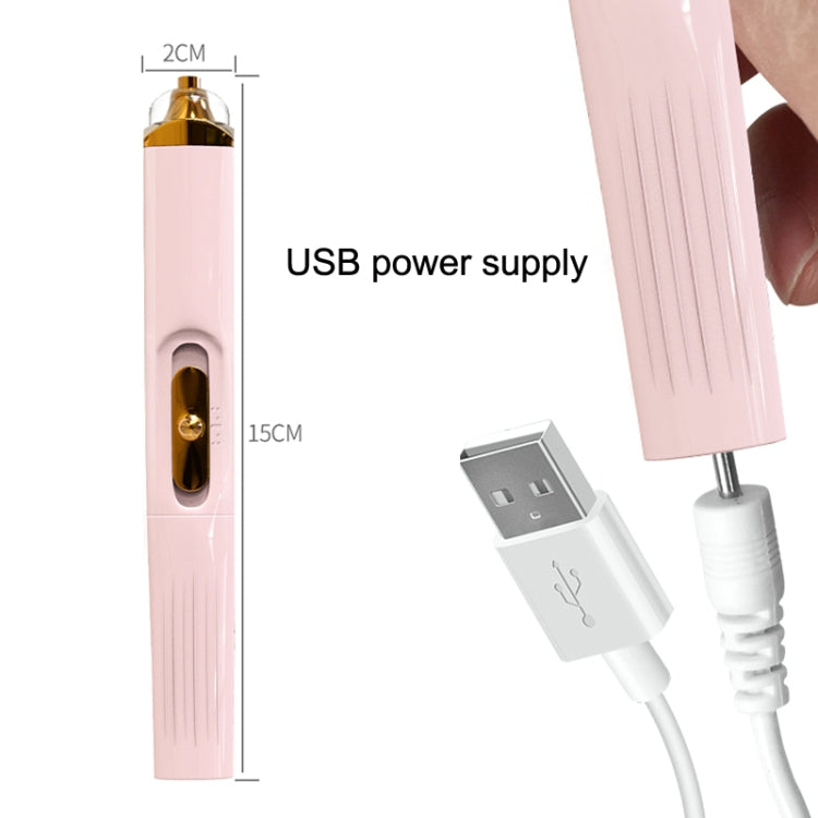 BZX5 5 In 1 USB Nail Polisher Peeling Manicure(Rose Pink) - Nail Art Equipment by PMC Jewellery | Online Shopping South Africa | PMC Jewellery | Buy Now Pay Later Mobicred