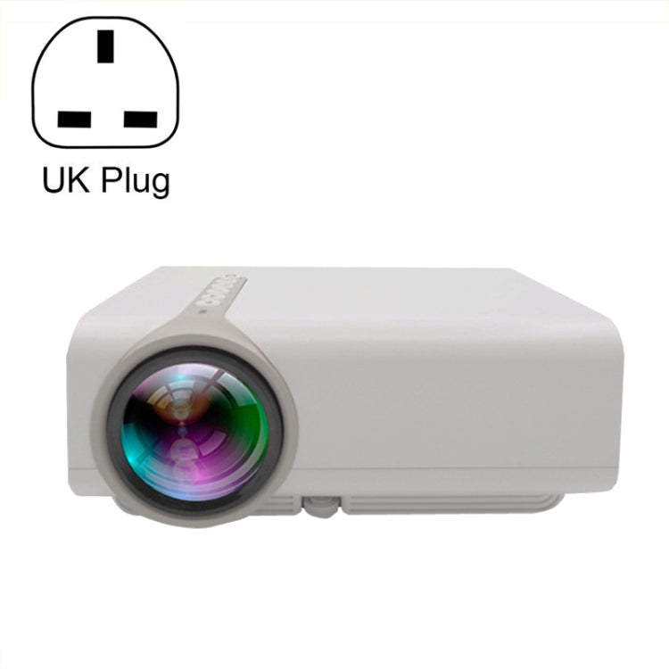 YG530 Home LED Small HD 1080P Projector, Specification: UK Plug(White) - LED Projector by PMC Jewellery | Online Shopping South Africa | PMC Jewellery | Buy Now Pay Later Mobicred