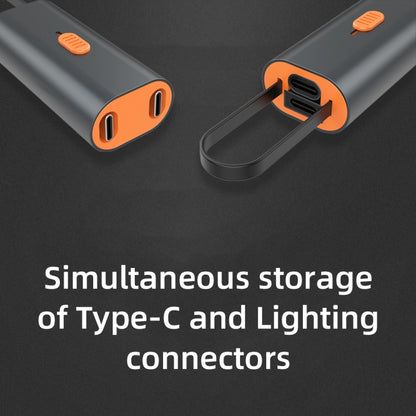 4 in 1 Retractable Fast Charging Data Cable with OTG Adapter Function - Multifunction Cable by PMC Jewellery | Online Shopping South Africa | PMC Jewellery | Buy Now Pay Later Mobicred