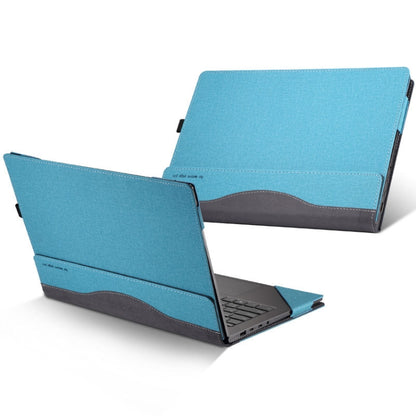 Laptop Leather Anti-Fall Protective Case For HP Envy X360 13-Ag Ar(Gray Cobalt Blue) - 13.3 inch by PMC Jewellery | Online Shopping South Africa | PMC Jewellery | Buy Now Pay Later Mobicred