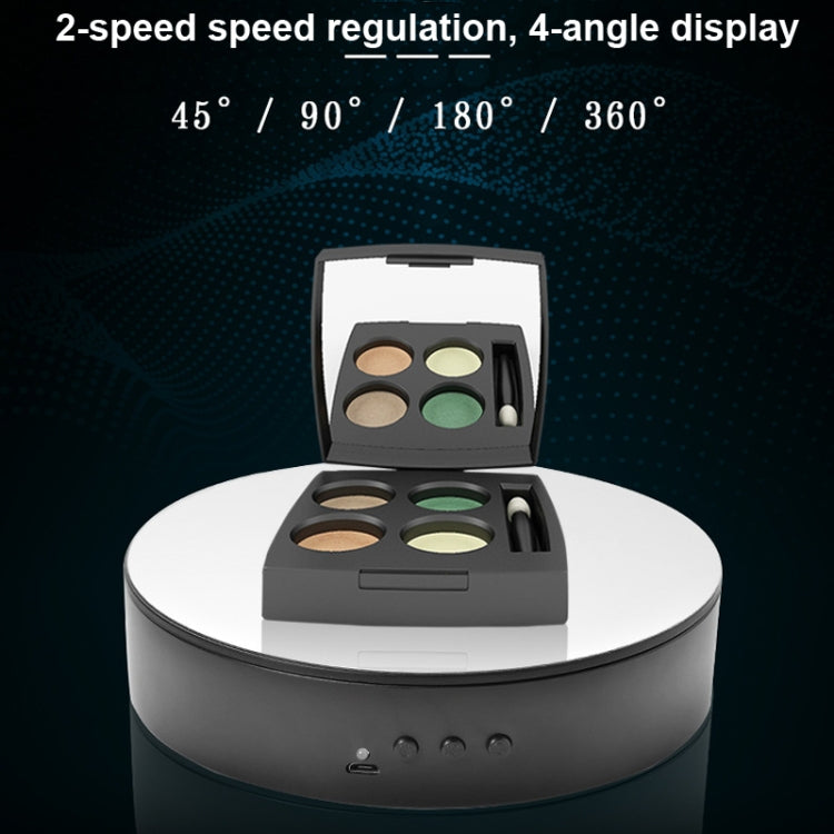 15cm Adjustable Speed Rotating Display Stand Props Turntable(White Velvet) -  by PMC TechLife | Online Shopping South Africa | PMC TechLife | Buy Now Pay Later Mobicred