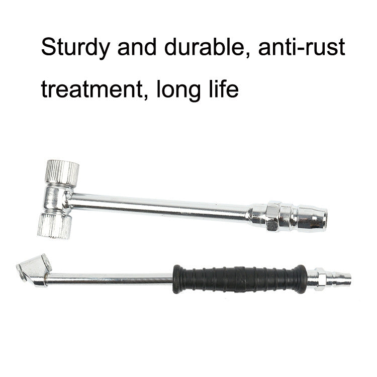 Car Tire Double-Ended Air Nozzle, Specification: Straight Handle - Other Tools by PMC TechLife | Online Shopping South Africa | PMC TechLife | Buy Now Pay Later Mobicred