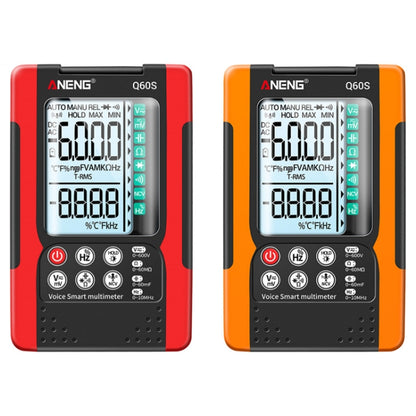 ANENG Automatic Intelligent High Precision Digital Multimeter, Specification: Q60s Voice Control(Orange) - Digital Multimeter by ANENG | Online Shopping South Africa | PMC Jewellery | Buy Now Pay Later Mobicred