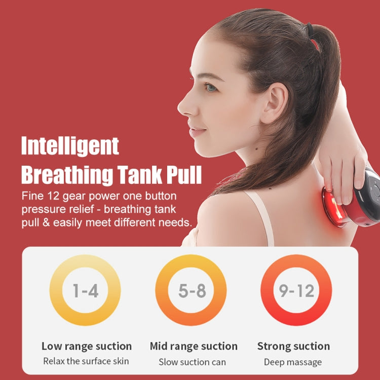 12-speed Charging Electric Cupping Massage Device(Red Wine) - free shipping - PMC TechLife - Order now!