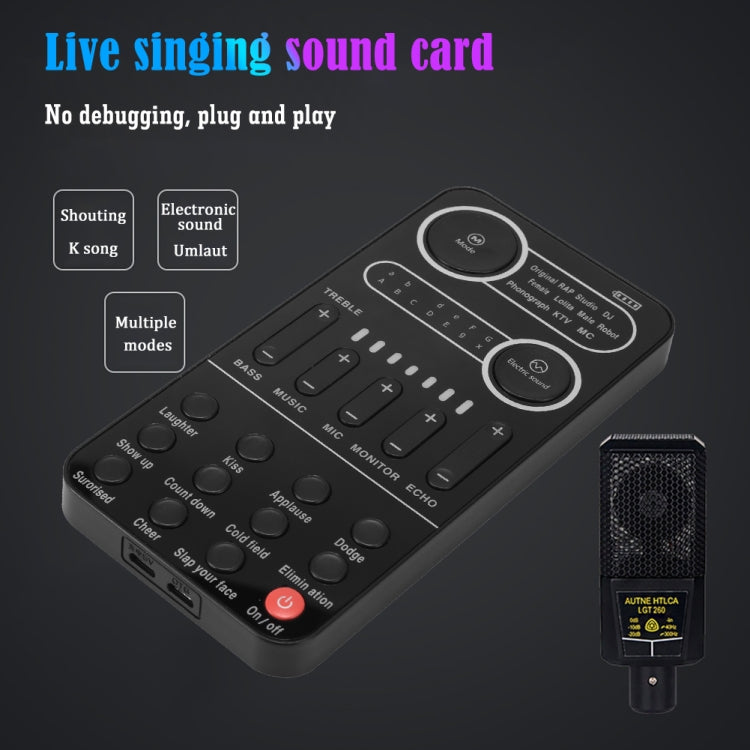 K9 Set Voice Changer Game Live Broadcast Mobile Computer Sound Card - Live Sound Effects Processors by PMC Jewellery | Online Shopping South Africa | PMC Jewellery | Buy Now Pay Later Mobicred