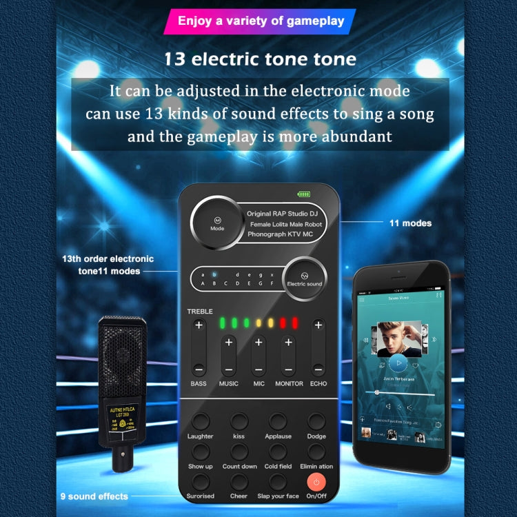 K9 Set Voice Changer Game Live Broadcast Mobile Computer Sound Card - Live Sound Effects Processors by PMC TechLife | Online Shopping South Africa | PMC TechLife | Buy Now Pay Later Mobicred
