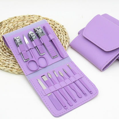 12 in 1 Purple  Convenience Tools Cutting Nails - Nail Clipper by PMC Jewellery | Online Shopping South Africa | PMC Jewellery | Buy Now Pay Later Mobicred