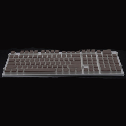 Pudding Double-layer Two-color 108-key Mechanical Translucent Keycap( Dark Coffee) - Silicone / Sticker by PMC Jewellery | Online Shopping South Africa | PMC Jewellery | Buy Now Pay Later Mobicred