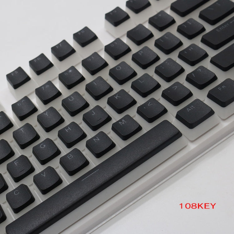 Pudding Double-layer Two-color 108-key Mechanical Translucent Keycap( Dark Coffee) - Silicone / Sticker by PMC TechLife | Online Shopping South Africa | PMC TechLife | Buy Now Pay Later Mobicred