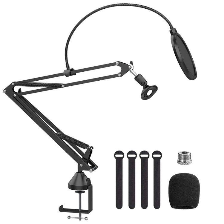Desktop Foldable Live Condenser Microphone Gimbal Bracket - Stand by PMC TechLife | Online Shopping South Africa | PMC TechLife | Buy Now Pay Later Mobicred