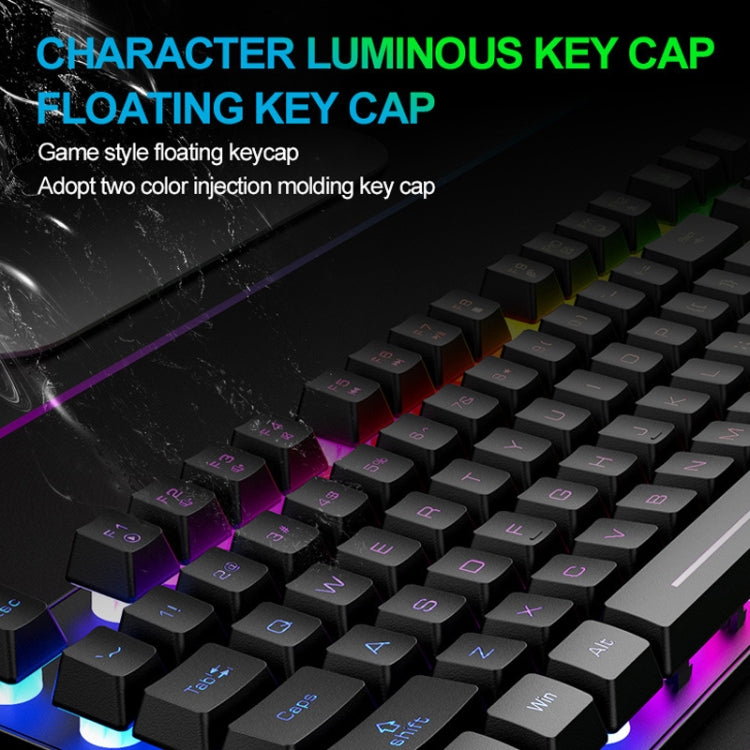 ZIYOU LANG T87 Gaming Luminous Wireless Keyboard and Mouse Set(White) - Wireless Keyboard by ZIYOU LANG | Online Shopping South Africa | PMC Jewellery | Buy Now Pay Later Mobicred