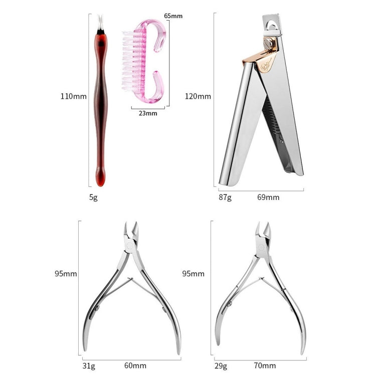 Stainless Steel Double Head Dead Skin Scissors Set, Specification: Set D - Grinding Tools & Accessories by PMC Jewellery | Online Shopping South Africa | PMC Jewellery | Buy Now Pay Later Mobicred