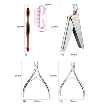 Stainless Steel Double Head Dead Skin Scissors Set, Specification: Set F - Grinding Tools & Accessories by PMC Jewellery | Online Shopping South Africa | PMC Jewellery | Buy Now Pay Later Mobicred