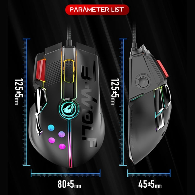 ZIYOU LANG M2 11 Keys 1200DPI Game Drive Free Macro Definition Wired Mouse, Cable Length: 1.7m(Orange Red) - Wired Mice by ZIYOU LANG | Online Shopping South Africa | PMC Jewellery | Buy Now Pay Later Mobicred