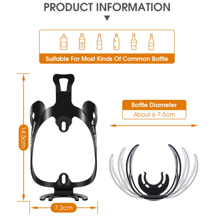 WEST BIKING Bicycle Aluminum Beverage Bottle Holder, Colour: Colorful - Holders by WEST BIKING | Online Shopping South Africa | PMC TechLife | Buy Now Pay Later Mobicred