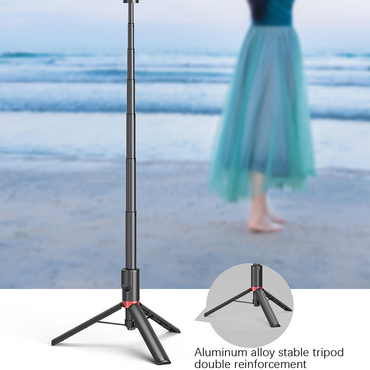 Desktop Multi-Function Live 1.3m Tripod Portable Integrated Bluetooth Selfie Rod(White Silver) - Selfie Sticks by PMC Jewellery | Online Shopping South Africa | PMC Jewellery | Buy Now Pay Later Mobicred