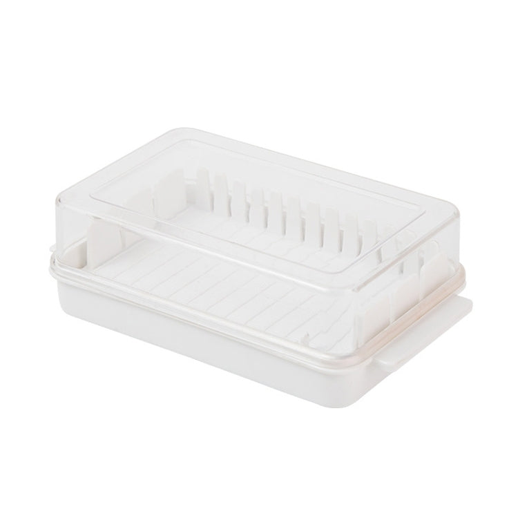 Transparent Large Capacity Butter Cut Storage Box(White) - Cutter & Peeler by PMC TechLife | Online Shopping South Africa | PMC TechLife | Buy Now Pay Later Mobicred